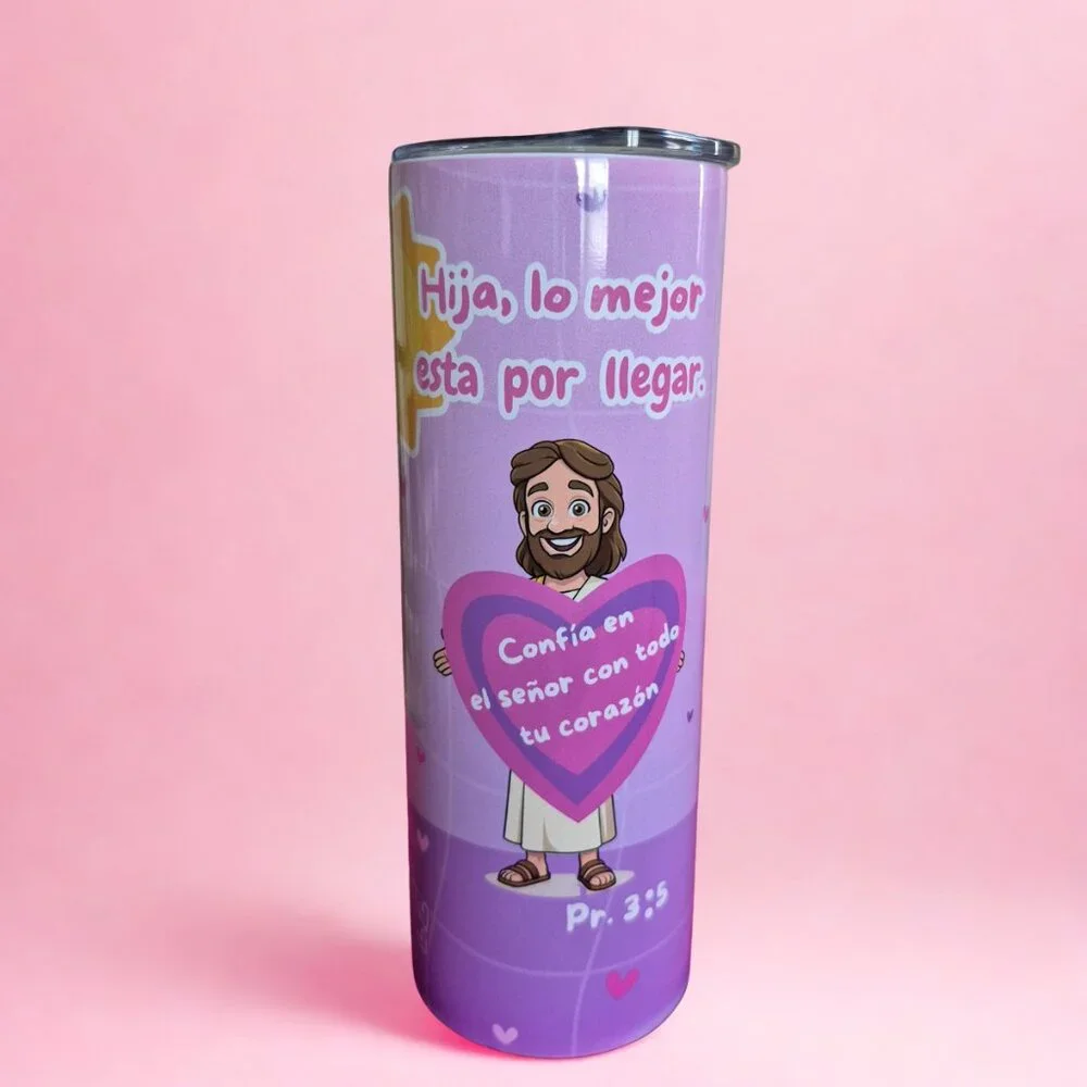 20 oz Tumbler with Bible Proverb | Sweet and Spiritual Design NWOT